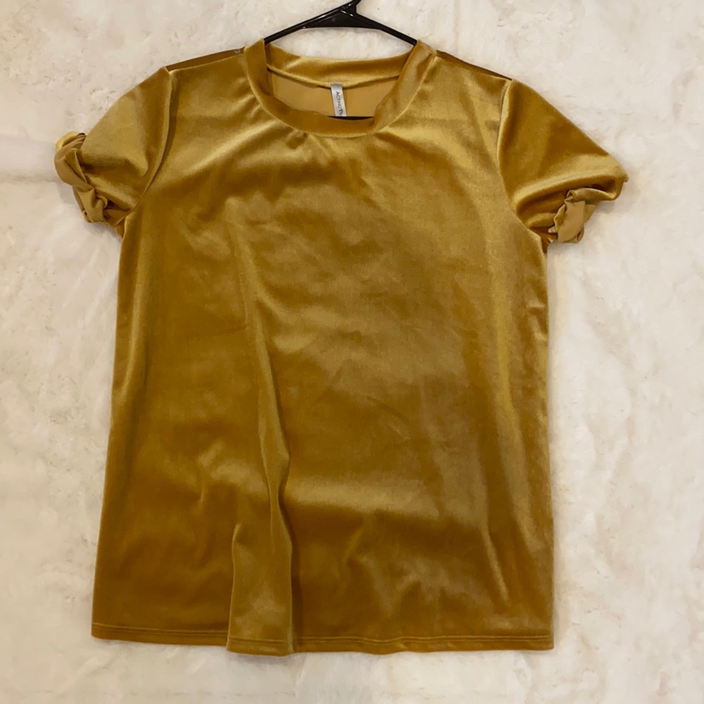 Gold Velvet Tee